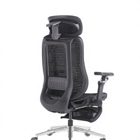 Chaise de bureau ergonomique avec massage lombaire électrique, alimentée par batterie, certifiée CE/KC, chaise de bureau réglable haut de gamme pour B2B