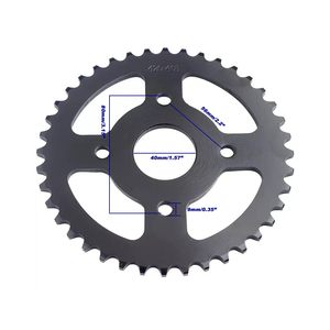 เฟืองโซ่ 420-40T 40 ฟัน สำหรับรถจักรยานยนต์ออฟโรด อะไหล่ดัดแปลงเกียร์โซ่ - Product Image 2