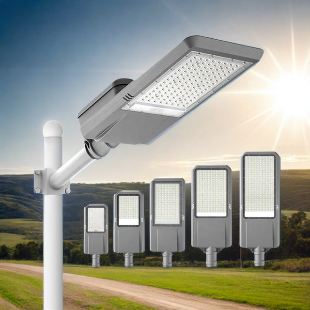 High Power Die Casting Aluminum Housing Outdoor Solar Street Lights IP65 LED Lighting with 50W 100W 150W 200W 250W 300W Power