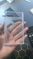 Boîtier de protection pour cartes de collection de sport et Pokémon, vide, en plastique, personnalisé, avec soudure ultrasonique, pour cartes gradées