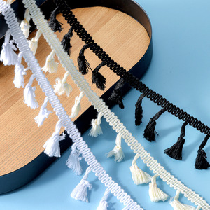 Rebacca <b>Tassel</b> Lace Cotton Silk Decorative Trim For Clothing <b>Curtains</b> Tablecloths - Product Image 1