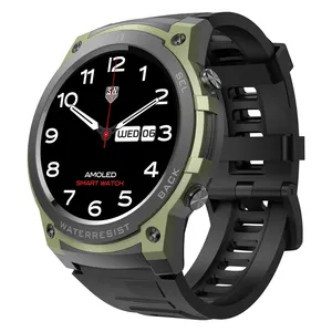 Sport extérieur montre intelligente <span class=keywords><strong>2023</strong></span> grand écran AMOLED montres intelligentes pour hommes mode IP68 400MAH BT appel smartwatch - Product Image 1