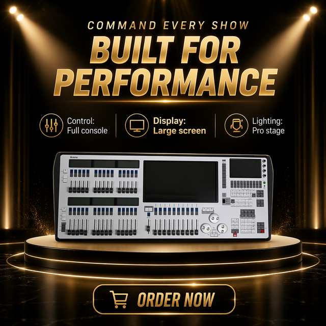MOKE Arena Titan DMX512 Lighting Console I5 Channels 16 DMX Outputs Touch Screen Stage Light Controller for Concert Theater Show