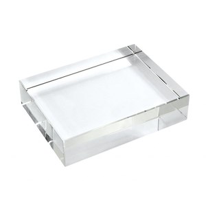 Plateau décoratif en cristal K9 90x120x30 mm, plat de service rectangulaire en verre transparent pour la décoration de la maison - Product Image 1