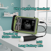 EURVET Échographe vétérinaire portable à sonde linéaire pour diagnostic de gestation canine et instruments chirurgicaux