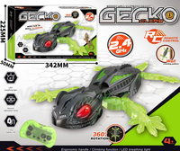 Robot Gecko Télécommandé Infrarouge Rechargeable Mur Grimpeur, Jouet Interactif Mur-Grimpeur pour Enfants