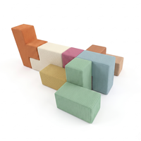 Cord-Würfel Weiches Modulares Kindersofa Verbindbare Schaumstoff-Sitzkissen Wohnmöbel für Kleinkinder zum Lesen, Klettern und Sensorischen Spielen