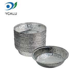 7 Inch Disposable Round <strong>Aluminum</strong> Pans Fast Food Take Out Pans <strong>Aluminum</strong> <strong>Container</strong> - Product Image 5