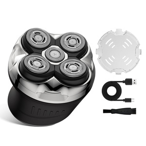 เครื่องโกนขนไฟฟ้าสำหรับศีรษะและลำตัว - เครื่องโกนหนวดไร้สายสำหรับผู้ชาย ใช้ได้ทั้งแบบเปียกและแห้ง สำหรับโกนศีรษะ หลัง และขาหนีบ กันน้ำ พร้อมใบมีดแบบหมุน - Product Image 3