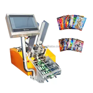 Máquina alimentadora de fricción de conteo de tarjetas automático de servomotor para tarjeta estrella