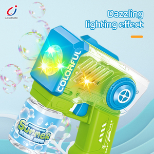 Pistolet à bulles électrique portable Chengji à 6 trous avec lumières, idéal pour les mariages, la vente en gros, les enfants et les jeux d'été en extérieur - Product Image 2