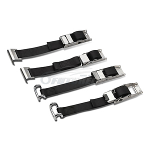 Sangle à boucle centrale <span class=keywords><strong>de</strong></span> 2 pouces en polyester noir et acier inoxydable, résistance à la rupture <span class=keywords><strong>de</strong></span> 800 kg, <span class=keywords><strong>pour</strong></span> rideaux latéraux <span class=keywords><strong>de</strong></span> <span class=keywords><strong>remorque</strong></span> <span class=keywords><strong>de</strong></span> camion, bâche réglable - Product Image 5