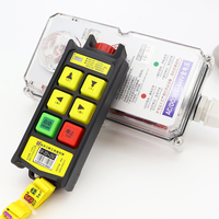 Controlador Inalámbrico para Grúa con 2 Velocidades Dobles + 2 Velocidades Simples, IP67 a Prueba de Polvo, Corte de Emergencia, Anti-interferencias, Aprobado por CE y FCC