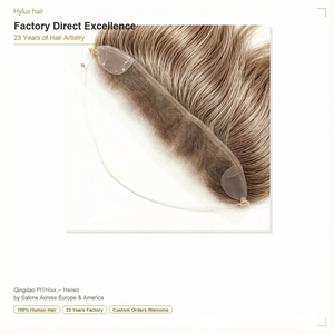 Prótesis Capilar Frontal HD con Encaje para Mujer, Cabello Humano Europeo Virgen para Relleno de Línea Frontal, 150% de Densidad, Liso - Product Image 1