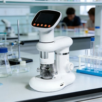 372 2 Inch Portable School Tool LCD Digital Microscope 1000X Magnification HD Camera Scanning Monocular Built-in Battery
