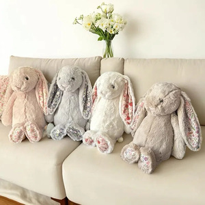 Peluche de Conejito Tímido con Estampado Floral de la Serie Jellycotts del Reino Unido, 4 Colores, Conejo de Orejas Largas, Animal de Peluche, Regalo para Baby Shower o Cumpleaños - Product Image 3