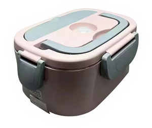 Lonchera Eléctrica, Calentador de Comida Portátil para Auto y Hogar, Contenedor de Acero Inoxidable a Prueba de Fugas, 1.5 L, 220V/12V - Product Image 4