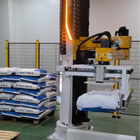 Robot de palettisation industriel de type colonne, machine de palettisation automatique pour sacs tissés avec pince à fourches pour ligne d'empilage de sacs