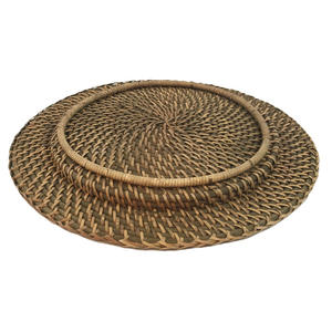 Napperons tissés Napperons en rotin tissé naturel Napperons de chargeur Boho antidérapants résistants à la chaleur - Product Image 6