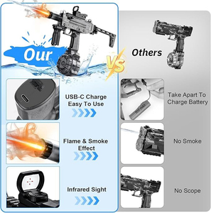 Yangın etkisi ve kapsamı ile elektrikli su tabancası çocuk açık yaz oyuncaklar için otomatik fışkırtma tabancaları - Product Image 5