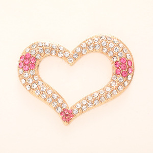 Nœud papillon en forme de cœur <span class=keywords><strong>clouté</strong></span> de diamants rose rouge pêche avec étuis de téléphone en métal et autocollant en diamant - Product Image 5