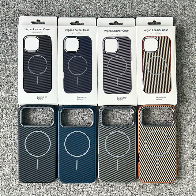 JOYPORODO L126 Shockproof Magnetic Leather Phone Case for iPhone 13 14 15 16 17 Pro Max Fiber Texture Business Case for Samsung
