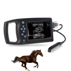 Échographe vétérinaire portable pour bovins et chevaux, <span class=keywords><strong>scanner</strong></span> de gestation à ultrasons avec écran de 5,6 pouces, garantie de 2 ans, règle graduée - Product Image 1