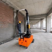 Pompe à béton télescopique électrique 380V 7.5KW de type boom pour la coulée de mortier dans les bâtiments de grande hauteur