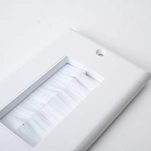 ブラシウォールプレート1ポートキーストーンフェイスプレート115X70mm,壁プレートUSAタイプ2ポートフェイスプレート - Product Image 6