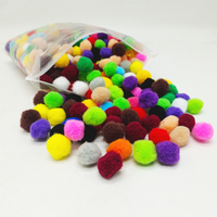 Elsas vente en gros 500 pièces pompons colorés enfants bricolage artisanat et arts cadeau décoration de fête pompons boules