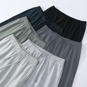 OEM de qualité supérieure, style décontracté, pantalon de survêtement pour homme, pantalon de survêtement coupe ample à séchage rapide 220gsm, pantalon de survêtement léger de couleur unie - Product Image 1