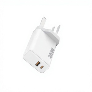 Cube de charge double USB 35W avec logo personnalisé et prise US Gan pour téléphones portables et ordinateurs portables, exportation directe depuis l'Inde - Product Image 1