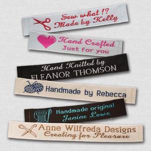 Ultra-thin, <b>soft</b> satin-weave labels, ideal for T-shirts; comfortable and non-irritating, suitable for sewing onto garment labels - Product Image 3