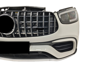 Ensemble de buse d'échappement de Kit avant en plastique ABS chromé en aluminium de haute qualité pour Mercedes Benz GLC63 <span class=keywords><strong>AMG</strong></span> Clips de voiture de carrosserie automatique - Product Image 5