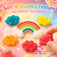 Groothandel OEM/ODM 3D Regenboogwolkvormige Gummies Fruit smaak Kauwgom Zachte Gummy Snoepjes Kinderfeestje