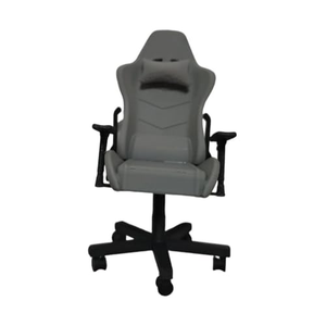 Chaise de Gamer Pivotante Grise de Haute Qualité avec Appui-tête, Dossier Haut Inclinable, Repose-pieds, Siège Gamer Confortable en Tissu - Product Image 2