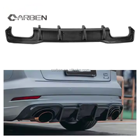 Diffuseur universel de pare-chocs arrière en fibre de carbone sèche pour AUDI RS3 2017-UP Car Spoilers Body Kit