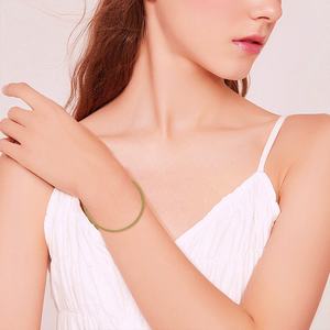 इतालवी शैली के गहने 925 स्टर्लिंग चांदी का सोना चढ़ाया 2.8 मिमी मेल लिंक चेन ब्रेसलेट - Product Image 3