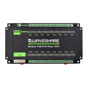 โมดูลรีเลย์อีเธอร์เน็ต 16 ช่อง โปรโตคอล Modbus RTU / Modbus TCP การสื่อสารผ่านพอร์ตอีเธอร์เน็ต รองรับการจ่ายไฟผ่าน PoE - Product Image 2