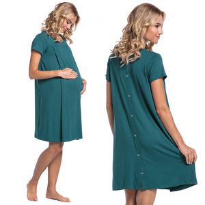 Vestido de Maternidad para Hospital, Estilo Línea A, para Parto y Posparto, Directo de Fábrica - Product Image 4
