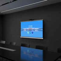 Pizarra Digital Inteligente Interactiva IBoard de 98 Pulgadas con Panel LED 1080p, 20 Puntos de Tacto con Lápiz/Dedo, Multifuncional, Marco Metálico