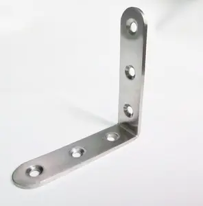 Staffa angolare in acciaio a forma di L con struttura decorativa in metallo per cucina personalizzata per bagno