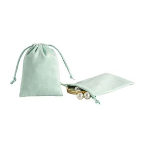 Pochette à bijoux en lin vierge imprimée avec logo personnalisé, recyclable, anti-poussière, avec cordon en velours - Product Image 3