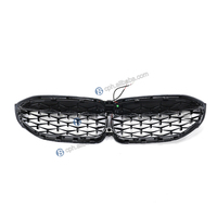 Vente en gros de pièces automobiles Grille de remplacement à LED noire brillante en diamant pour BMW Série 3 G20 2019-2023
