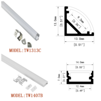 Lampu LED Kabinet Mall Modern Tipe U Ultra Tipis Grosir, Pemasangan Mudah, Aluminium PC, Garansi 5 Tahun
