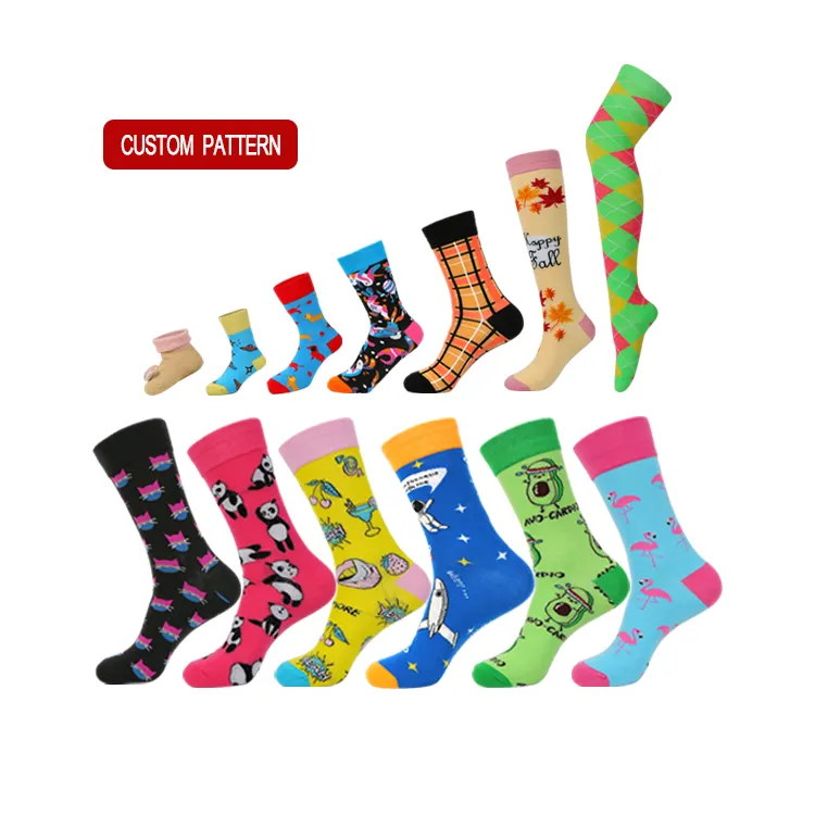 Custom Logo OEM Pattern 100% Cotton Bamboo Women Running Cycling Fashion Design Dress Crew Sports Socks Men Socks Elites For Man