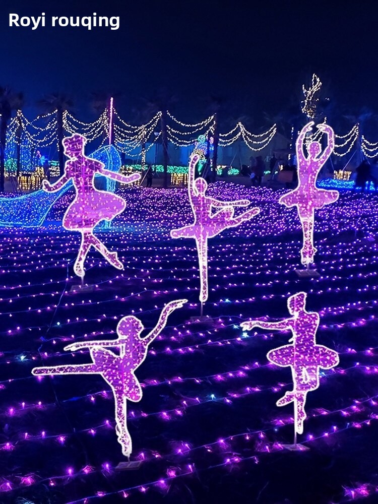 LED Luminous Ballet Shape Lamp Outdoor Landscape Lighting for Square, Shopping Flower Bed & Lawn Decoration Light Festival