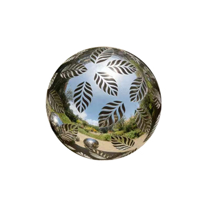 Sculpture de boule d'<span class=keywords><strong>eau</strong></span> extérieure en acier inoxydable au design moderne et luxueux avec options personnalisables - Product Image 4