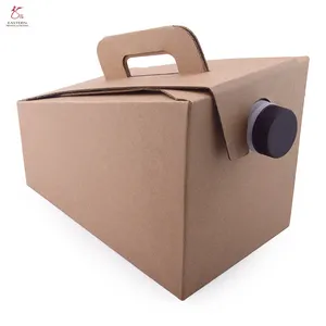 Eco Friendly Recyclable Kraft Paper Coffee Box Dispenser To Go Beverage Bag Paper Coffee Traveler Box