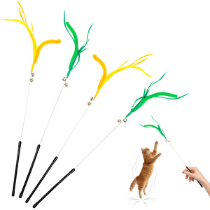ไม้ล่อแมวแบบยาวพิเศษ เป็นมิตรกับสิ่งแวดล้อม ทนทานต่อการกัดและข่วน ของเล่นสัตว์เลี้ยงแบบอินเทอร์แอคทีฟยอดนิยม - Product Image 2